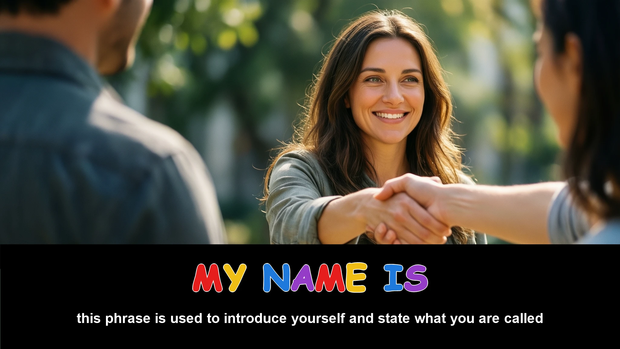 English Illustration for my name is